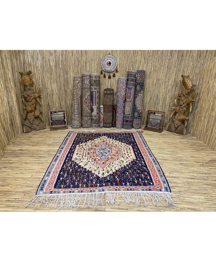 Handmade Hakkari Sine Original Wool On Cotton Kilim – FREE SHIPPING..!